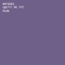 #6F6089 - Rum Color Image