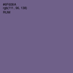 #6F608A - Rum Color Image