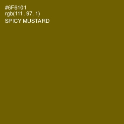 #6F6101 - Spicy Mustard Color Image