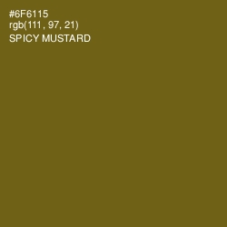 #6F6115 - Spicy Mustard Color Image