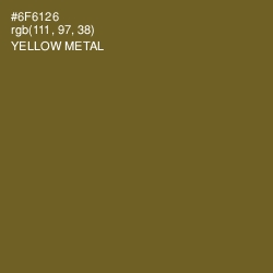 #6F6126 - Yellow Metal Color Image