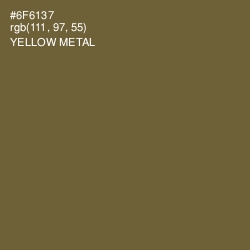 #6F6137 - Yellow Metal Color Image