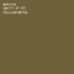 #6F6139 - Yellow Metal Color Image