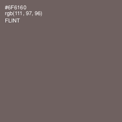 #6F6160 - Flint Color Image