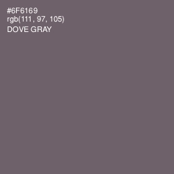 #6F6169 - Dove Gray Color Image