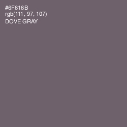 #6F616B - Dove Gray Color Image