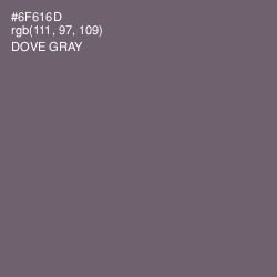 #6F616D - Dove Gray Color Image