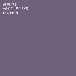 #6F617B - Dolphin Color Image