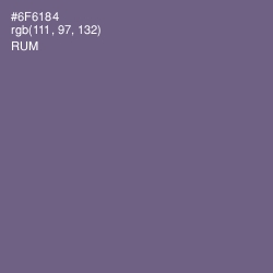 #6F6184 - Rum Color Image