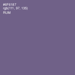 #6F6187 - Rum Color Image