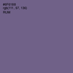 #6F6188 - Rum Color Image