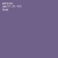 #6F6189 - Rum Color Image