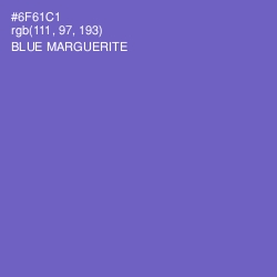 #6F61C1 - Blue Marguerite Color Image
