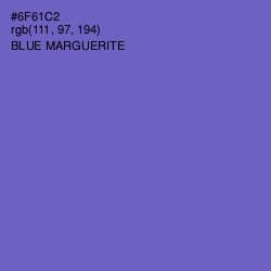 #6F61C2 - Blue Marguerite Color Image