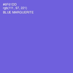 #6F61DD - Blue Marguerite Color Image