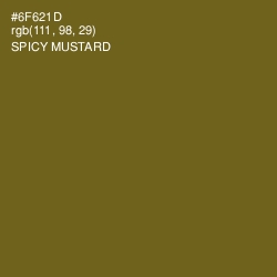 #6F621D - Spicy Mustard Color Image