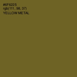 #6F6225 - Yellow Metal Color Image