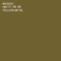 #6F6230 - Yellow Metal Color Image