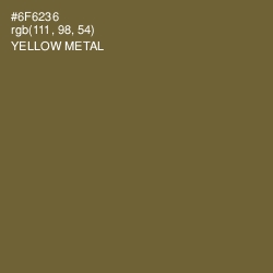 #6F6236 - Yellow Metal Color Image