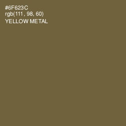 #6F623C - Yellow Metal Color Image