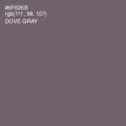 #6F626B - Dove Gray Color Image