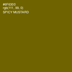 #6F6300 - Spicy Mustard Color Image