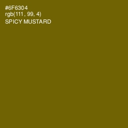 #6F6304 - Spicy Mustard Color Image