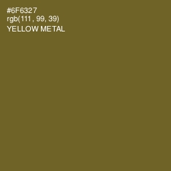 #6F6327 - Yellow Metal Color Image