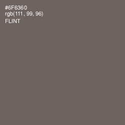 #6F6360 - Flint Color Image