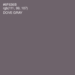 #6F636B - Dove Gray Color Image