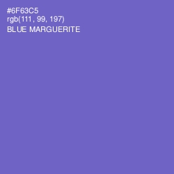 #6F63C5 - Blue Marguerite Color Image