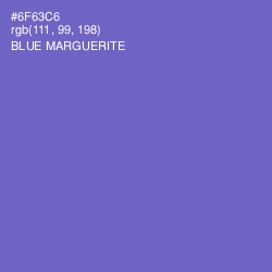 #6F63C6 - Blue Marguerite Color Image