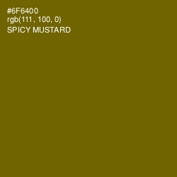 #6F6400 - Spicy Mustard Color Image