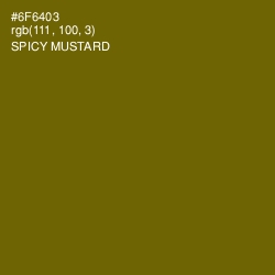 #6F6403 - Spicy Mustard Color Image