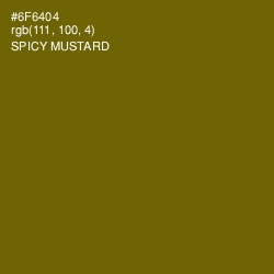 #6F6404 - Spicy Mustard Color Image