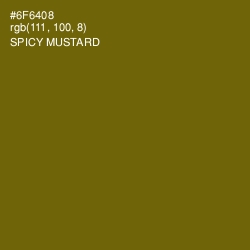 #6F6408 - Spicy Mustard Color Image