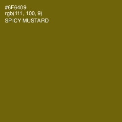 #6F6409 - Spicy Mustard Color Image