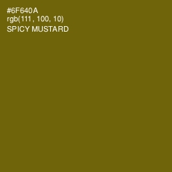 #6F640A - Spicy Mustard Color Image