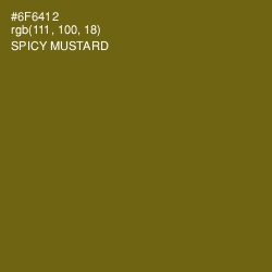 #6F6412 - Spicy Mustard Color Image