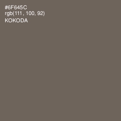 #6F645C - Kokoda Color Image