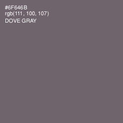 #6F646B - Dove Gray Color Image