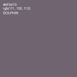 #6F6470 - Dolphin Color Image