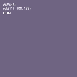 #6F6481 - Rum Color Image