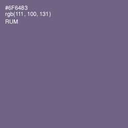 #6F6483 - Rum Color Image