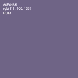 #6F6485 - Rum Color Image