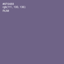 #6F6488 - Rum Color Image