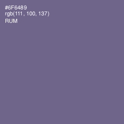 #6F6489 - Rum Color Image