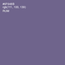 #6F648B - Rum Color Image