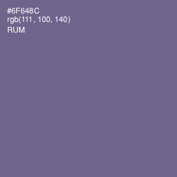 #6F648C - Rum Color Image