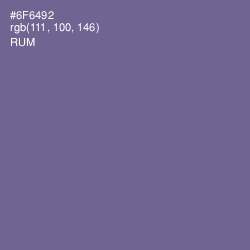 #6F6492 - Rum Color Image